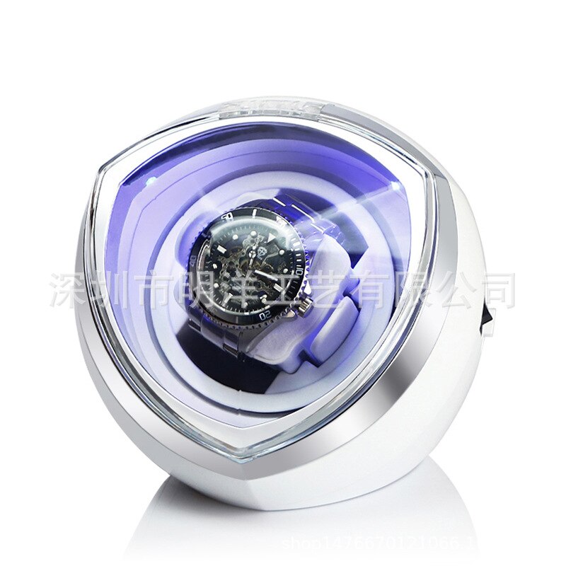 Automatic Watch Winder Box For Mechanical Watches Brand Single Watch Rotator Box Luxury Transparent Case Clock Winder