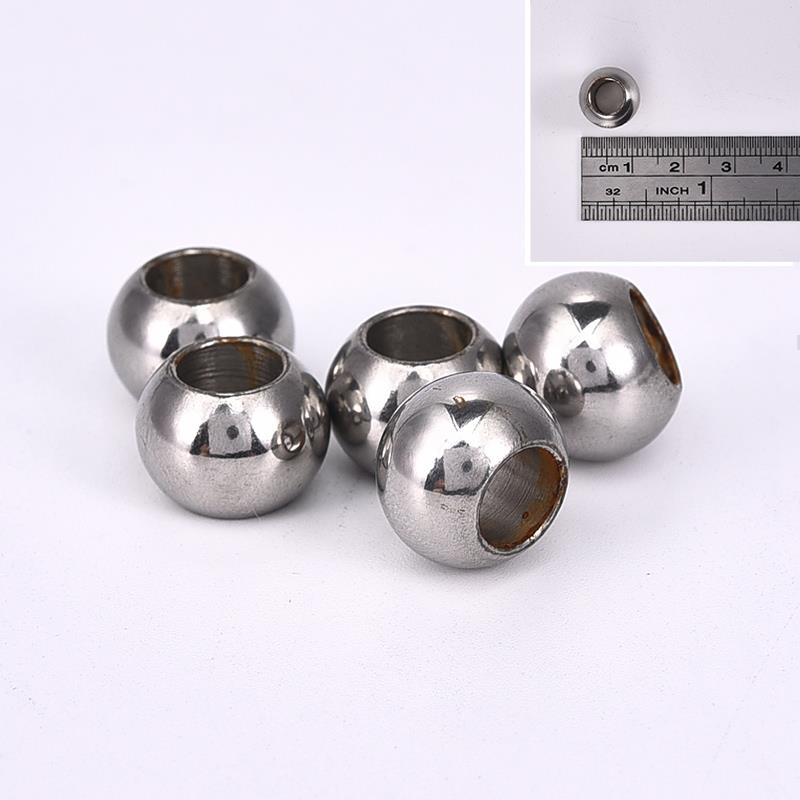 10 stück edelstahl metall Abstandshalter Rohr perlen Reize Schieberegler großes See 6mm 8mm für männer schmuckherstellung diy lederband Armbinde: Nr . .13 See 6mm