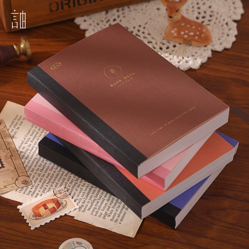 2022 Journal Diary Notebook Set 155pcs Retro Scrapbooking Sticker A6 Planner DIY Material Paper Girlfriend