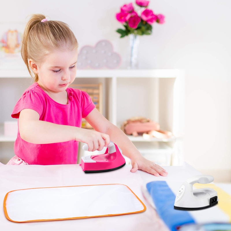 2Pcs US Plug Mini Heat Press Machine Handheld Mini Iron Mini Press Machine For T-Shirts Shoes Clothes And Hats Portable