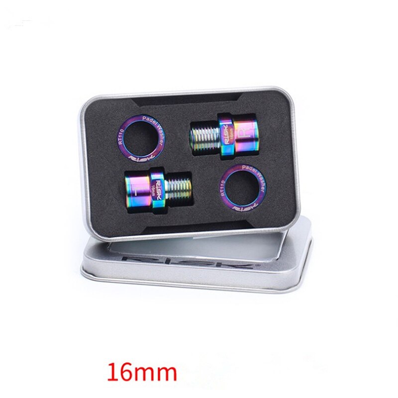 16Mm/20Mm Voor Mtb Road Fiets Pedalen Een Paar Fiets Pedaal As Extenders Fiets Pedaal Extension Bouten spacers: 16mm-MC