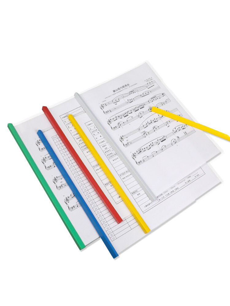 Trombone Transparent pour dossiers A4, 10 pièces/lot, couverture de rapport, étanche, pour contrat d&#39;affaires, fournitures de bureau, dossiers de présentation