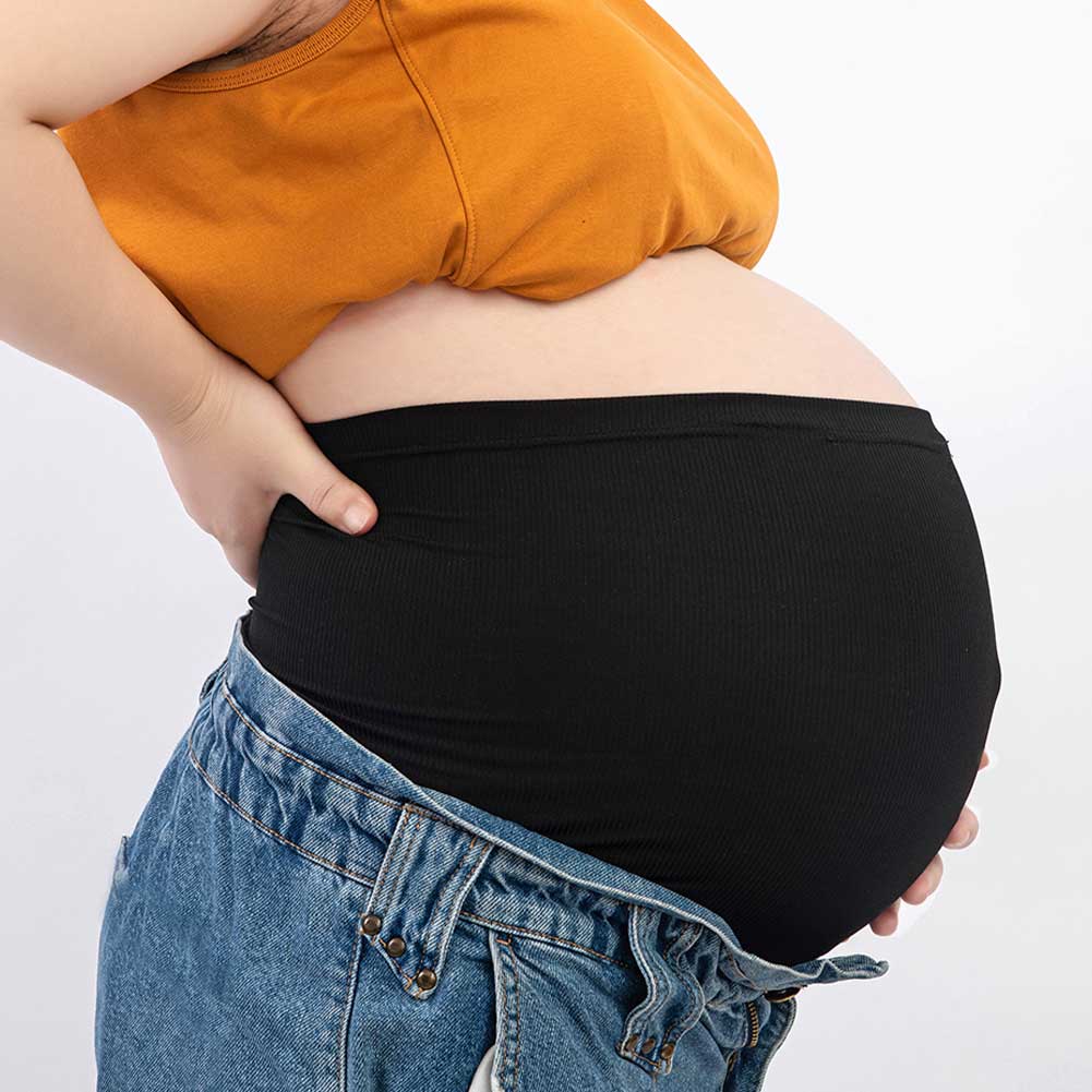 Maternité élastique post-partum avec extensions de pantalon bande de ventre sans couture respirant pour la grossesse