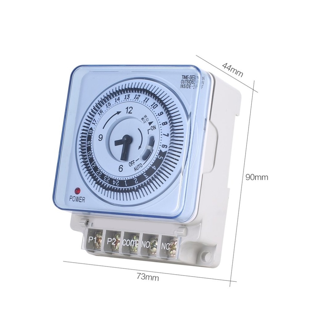 Mechanical Relay Timer 230V Time Counter Reminder 15min 24h Kitchen Countdown Energy Saving Controller Industrial Timing Switch