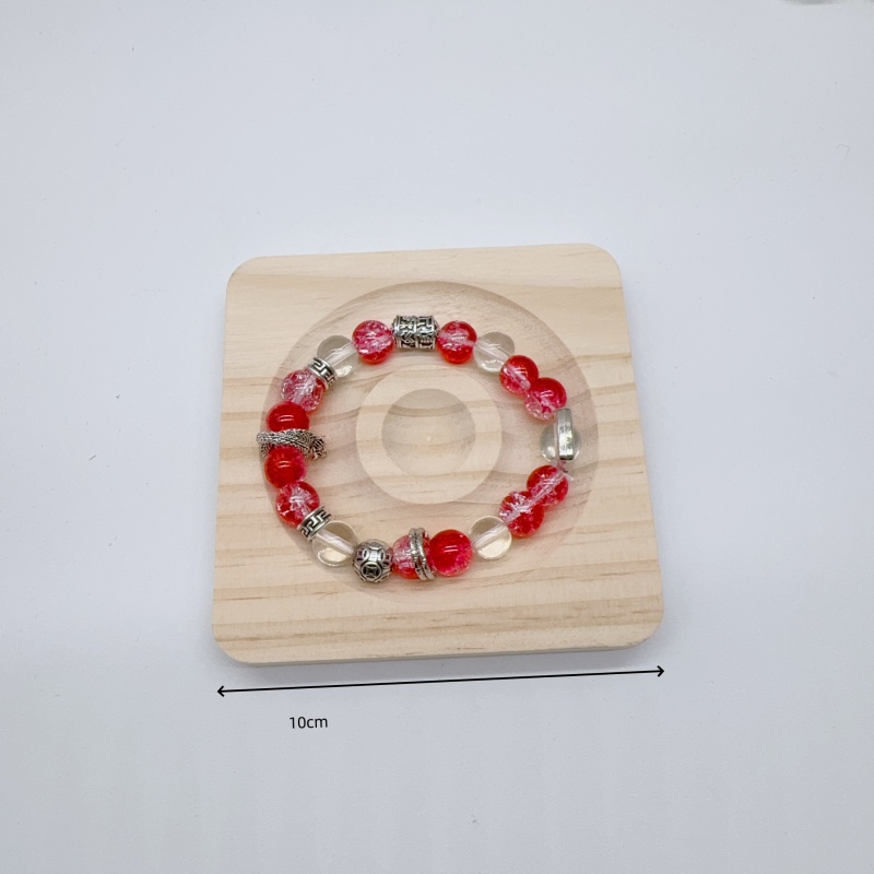 Naturlig træplade plade perlebakke smykker måleværktøj håndværk armbåndsstativ butik displayplade til bord perlearbejde tr: Grå