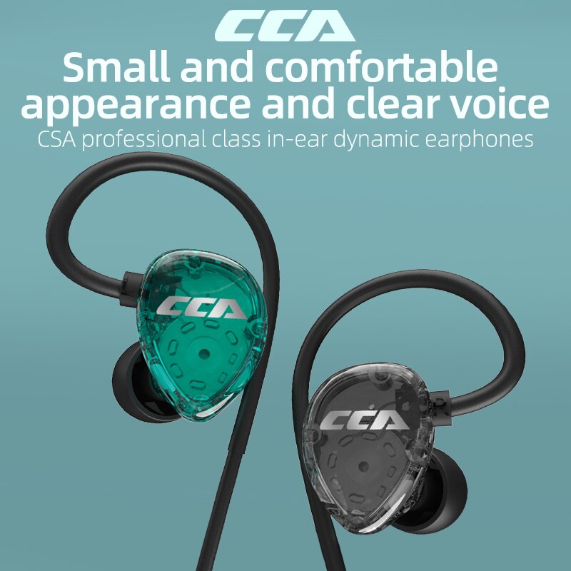 Cca csa 1dd hifi in-ear-kopfhörer, monitor-kopfhörer, in-ear-ohrhörer, sport-headset mit geräuschunterdrückung, kz zax zsx zsn pro  zs10 pro asx