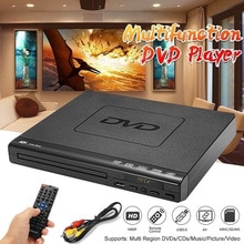 1080P DVD Player Multiple Playback Multi-angle Viewing Player USB Port AV Input Multiple Ports TV Player with Remote Controller