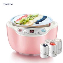 SNJ-B10N2 Joghurt Maschine Hause Voll Automatische Selbst gemacht Natto Maschine Mini sub-tasse Edelstahl Joghurt Hersteller 220V 1L Kapazität