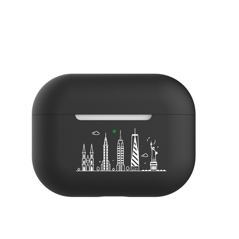 Custodie per Airpods Pro di Lusso di Protezione Del Trasduttore Auricolare Della Copertura Del Silicone per Apple Airpods Pro Caso Ultra-Sottile Antiurto Sacchetto Del Manicotto: 02