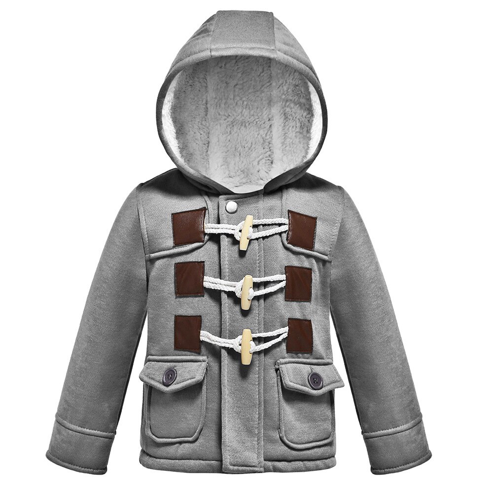 Winter Boys Jackets Keep Warm Thick Casual Hooded Coats For Kids Resist The Severe Cold Toddler Children Clothing