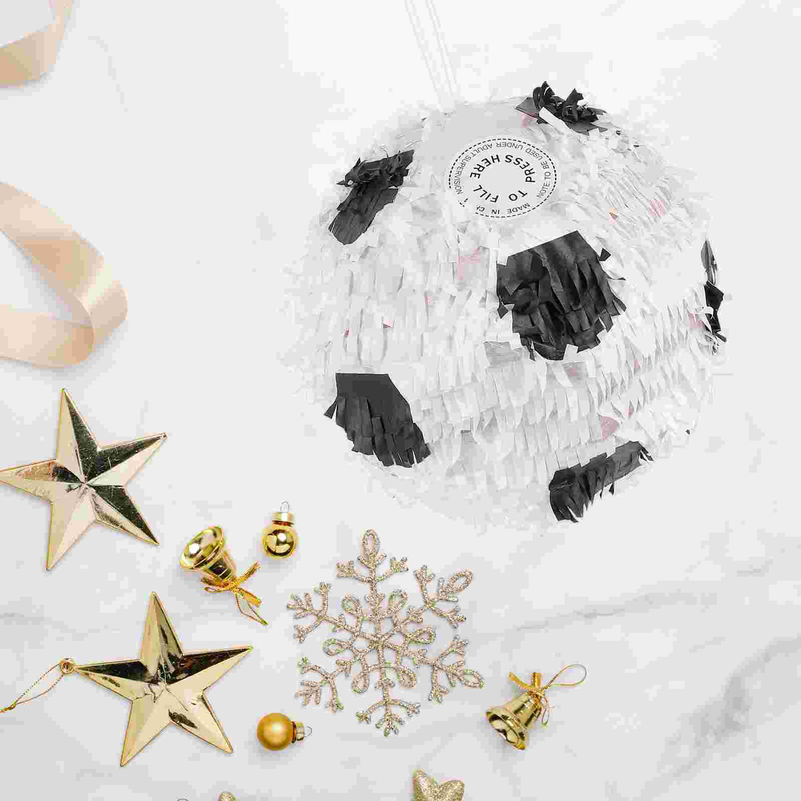 Piñata con forma de balón de fútbol, de cumpleaños, tema lleno de azúcar, Piñata