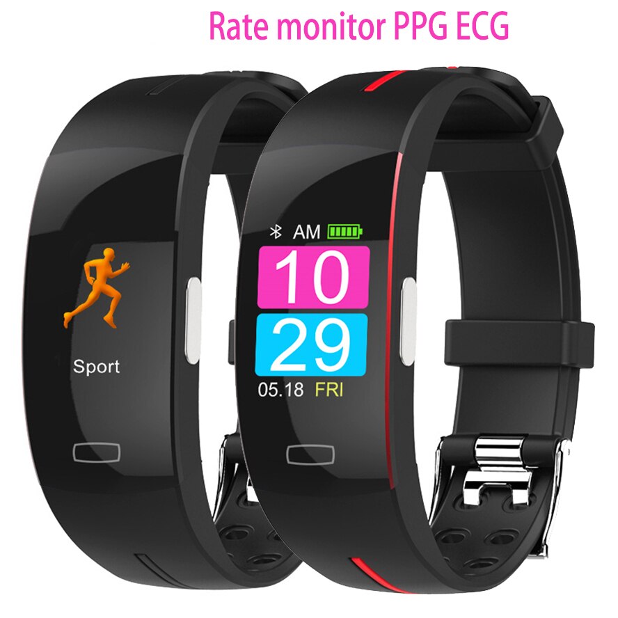 H66 Plus Bloeddruk Pols Smart Band Hartslagmeter Ppg Ecg Smart Armband Sport Horloge Activiteit Fitness Tracker Polsband