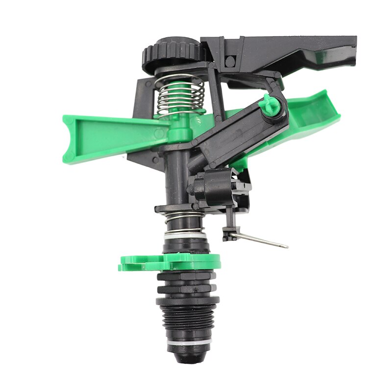 Rociador de cabeza de impacto de plástico Columpio de jardín Gyration boquilla de manguera de césped ajustable 0 ° - 360 ° patrón, 25 ' - 41' distancia de pulverización