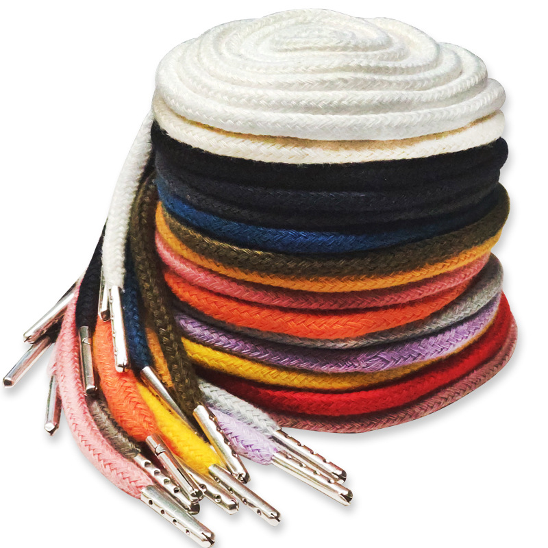 1pcs Sweatpants Drawstring Strap Metal Head Sports Pants Cotton Rope Belt Hoodies Accessories DIY Sewing Band Supplies TJ7625