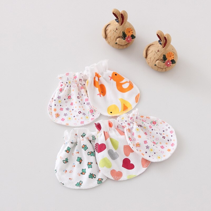 KBL-A001-5pairs/lotto degli accessori del bambino dell'abbigliamento del bambino dei guanti antigraffio del bambino