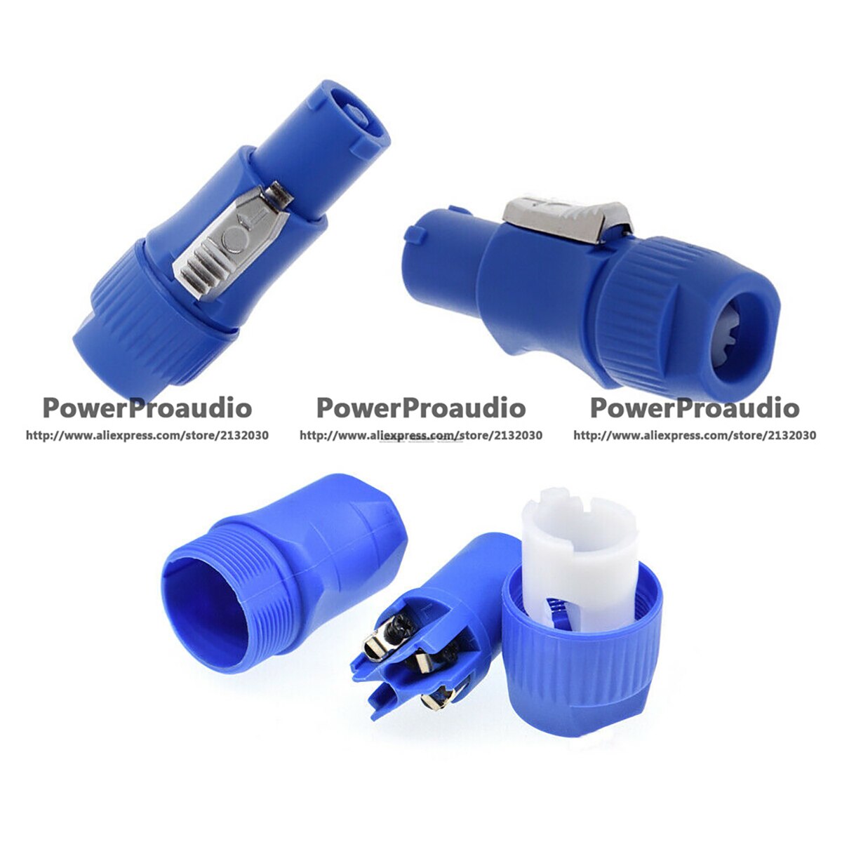 10pcs Blue PowerCon 20A AC Connector Cable Plug for Neutrik NAC3FCA