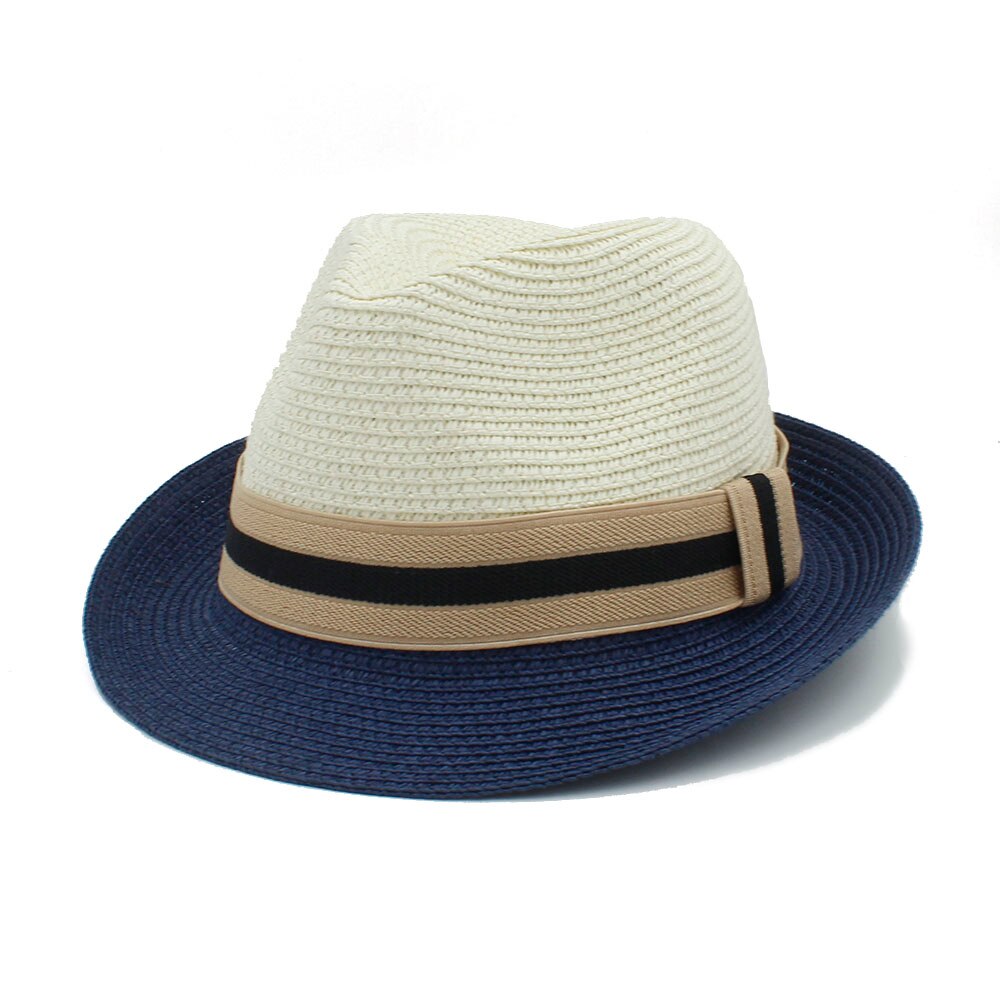 Classic Summer Women Men Toquilla Straw fedora Hat Queen Homburg Panama Cap Gentleman Dad Godfather Hat