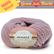 Wool Knitted Yarn - 16 Color Options - 30 Meters(100gr) - Knitting Yarn Ball - Nako Pure Wool Plus - Cardigans - Sweaters - Shawls - Beanie - Scarf - Berets - Poncho - Autumn - Winter - DIY
