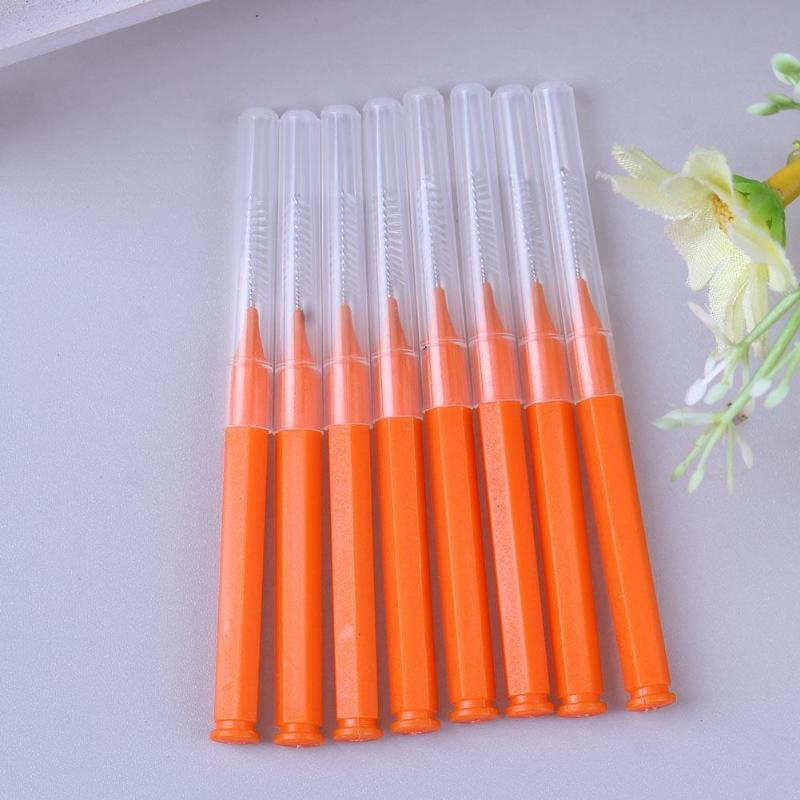 8pcs/Pack Floss Sticks Tooth Flossing Head Hygiene Dental Plastic Toothpick Interdental Brush Cleaning Oral Health Care Supplies