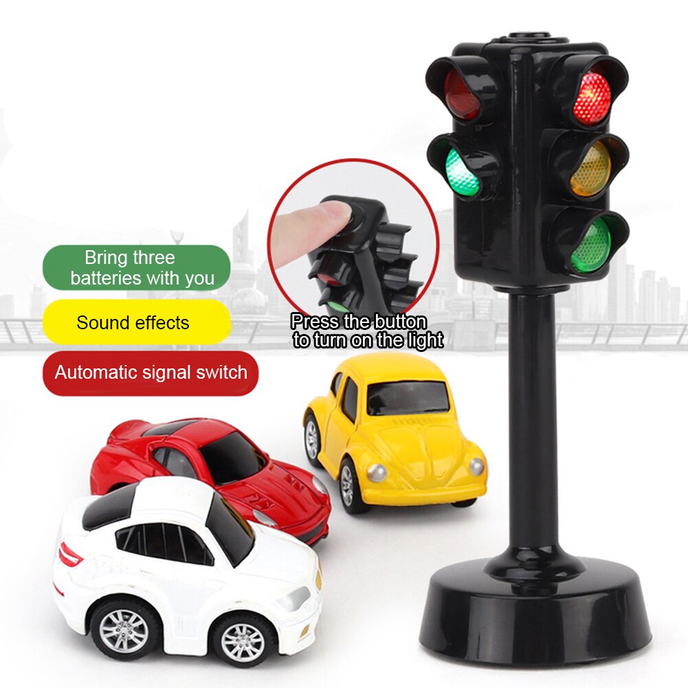 Mini Traffic Signs Light Speed Camera Model with Music LED Education Kids Toy Simulation Model Traffic Light Toy Ducation Toys