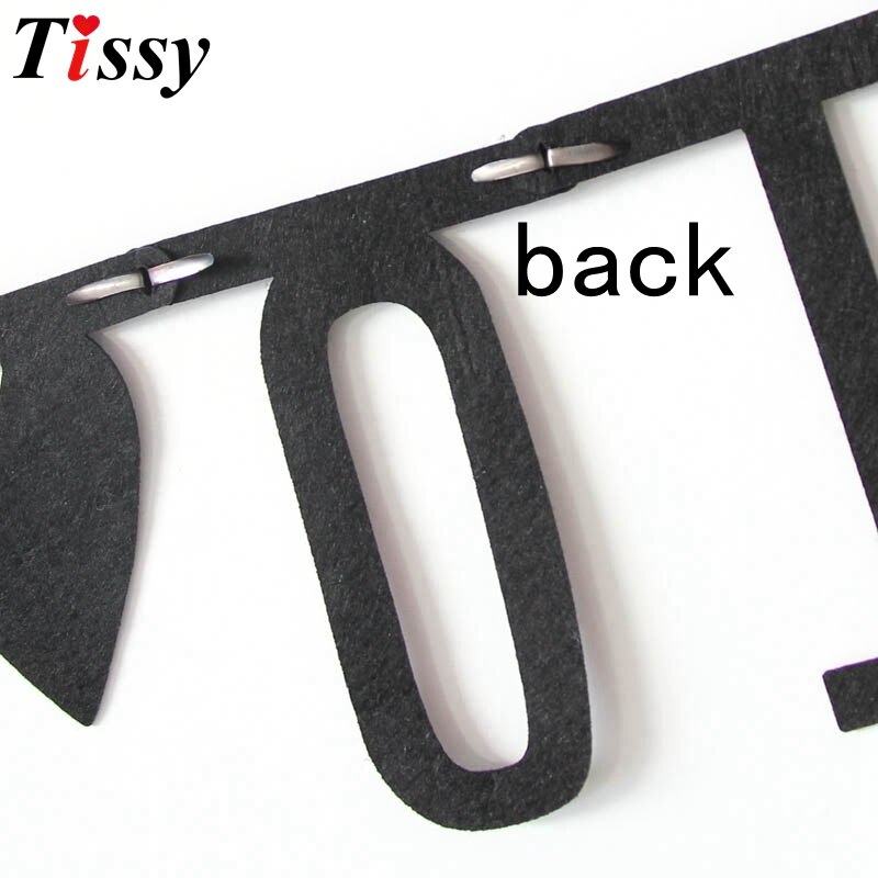 1impostato FAI DA TE non tessuto Nero Striscioni Bandiere Ghirlanda Floreale pavese striscione per La Casa di Compleanno di Cerimonia Nuziale Del bambino Doccia per Bambini decorazione Della stanza