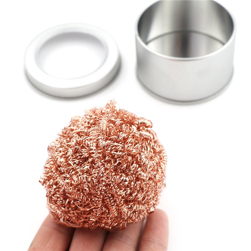 Thuis Cleaning tools Solderen Soldeerbout Tip Cleaner Staal Schoonmaken Draad Bal Zware Lassen