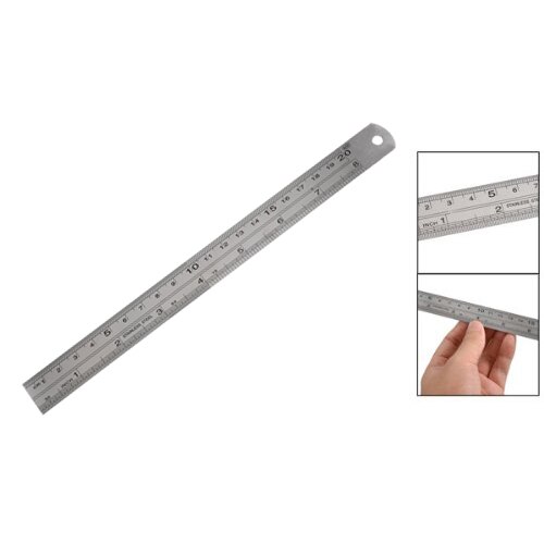 DHDL-Stainless Steel 20cm 8 Inch Metric Straight R... – Grandado