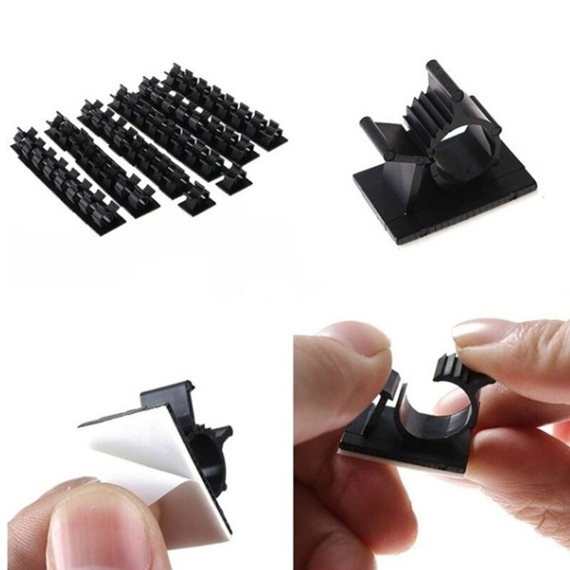10 PCS Adjustable wiring fixed seat wiring clasp paste type wiring clamp
