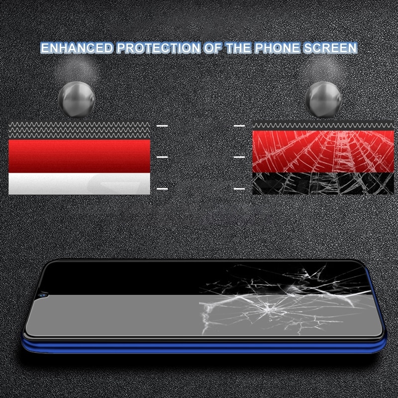 15D Cristal de protección para Xiaomi Redmi 7 8 9 7A 8A 9A templado Protector de pantalla Redmi Note 7 8 8T 9S 9 Pro película de vidrio de seguridad caso