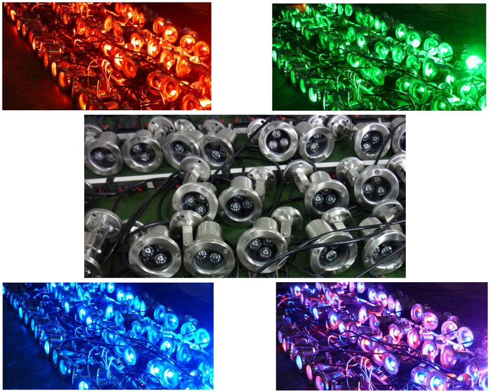 3w led undervandslys vandtæt akvarium lys til dam pool vandoverflade valgfri enkelt farve rgb dmx 512 led pool lys