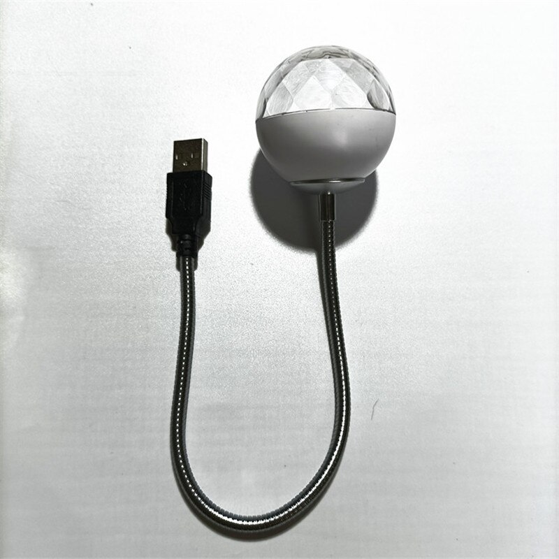 Usb Led Disco Verlichting Flexibele Lamp Rgb Dmx Led Crystal Magic Draaiende Bal Podium Licht Voor Kerst Wedding Party Licht