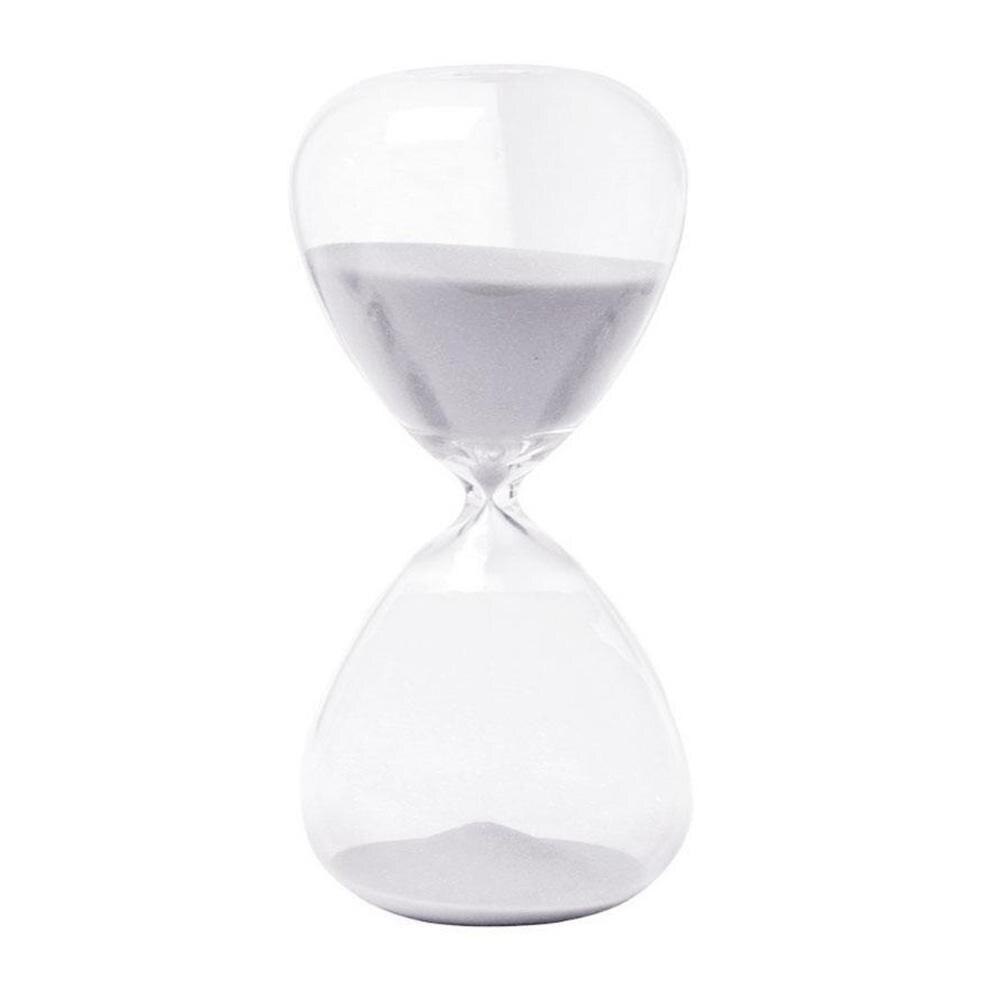 5/30 minskreative sandur timeglas timer som sarte boligdekorationer: Hvid / 5 min