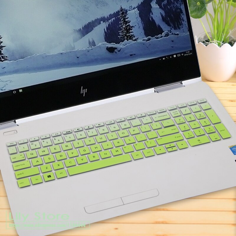 15 15.6 inch Laptop Toetsenbord Cover Protector voor HP Pavilion 15-bp152nr 15-bp108ca 15-bp002ne 15-ck075nr 15-bq051sa bq101na: fadegreen