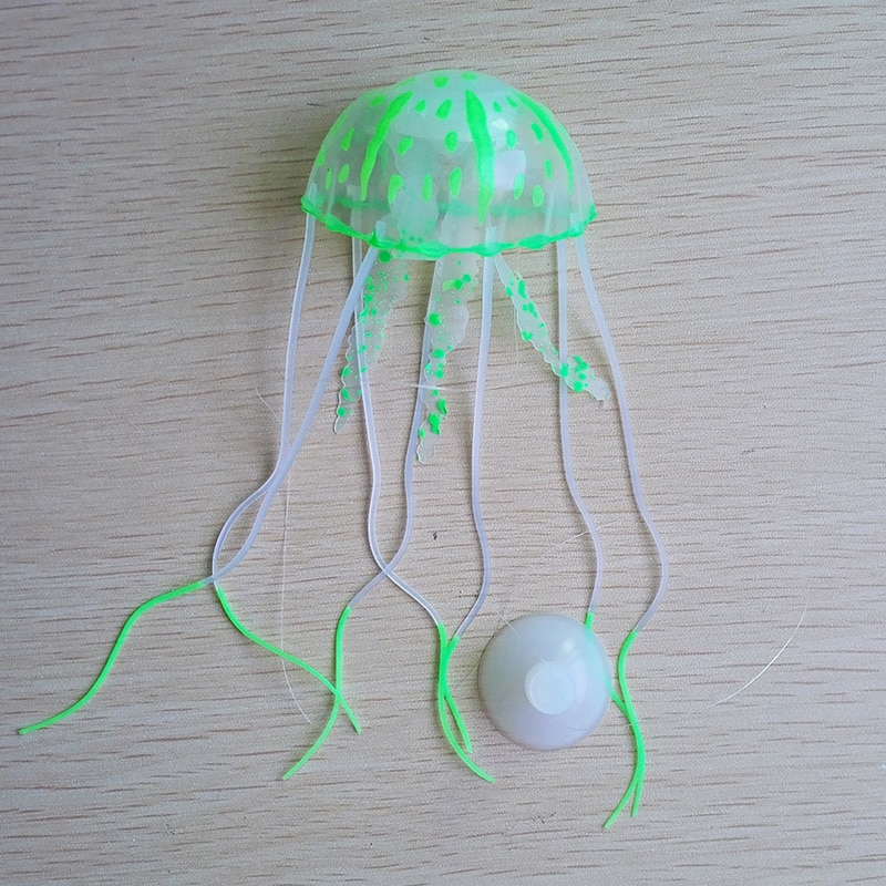Gloeiende Effect Kunstmatige Kwallen Aquarium Aquarium Decoratie Mini Submarine Ornament 1Pcs