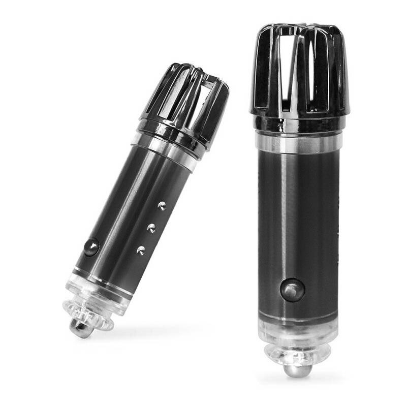 12V Auto Luftreiniger Mini 12v Auto Auto Frische Luft Anion ionisch Reiniger Sauerstoff-Bar Ozon Ionisator Reiniger fahrzeug Lufterfrischer: Schwarz