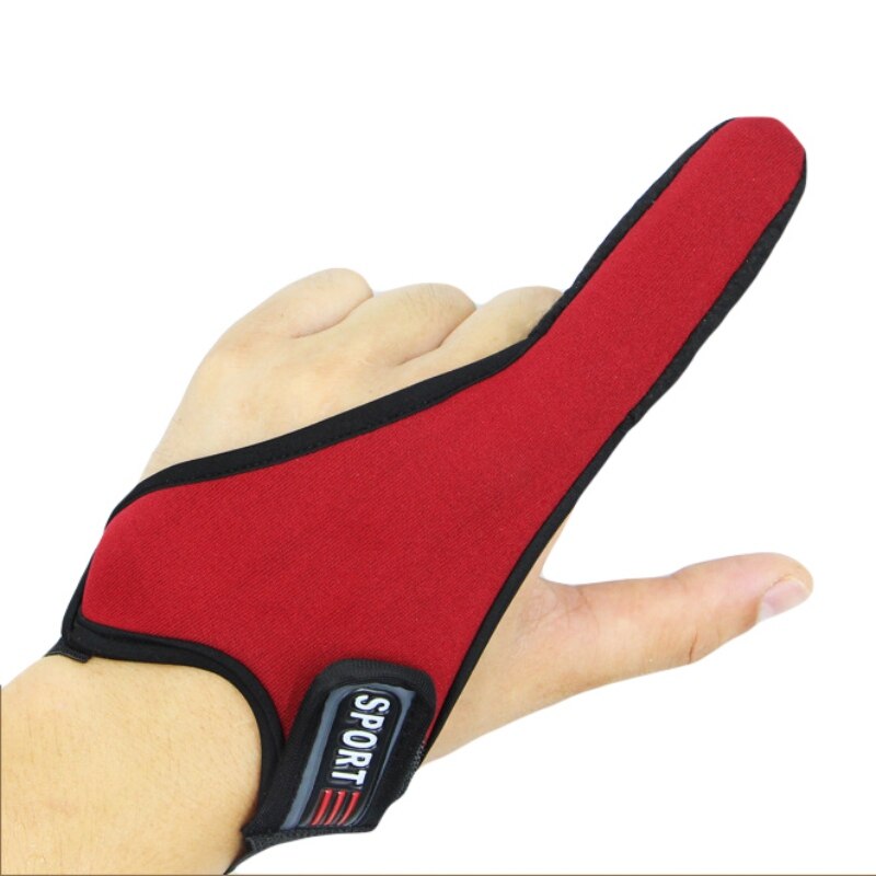 Mar hielo roca mosca pesca solo dedo Protector de pesca guantes de pesca antideslizantes un dedo Surfcasting guante herramienta de pesca