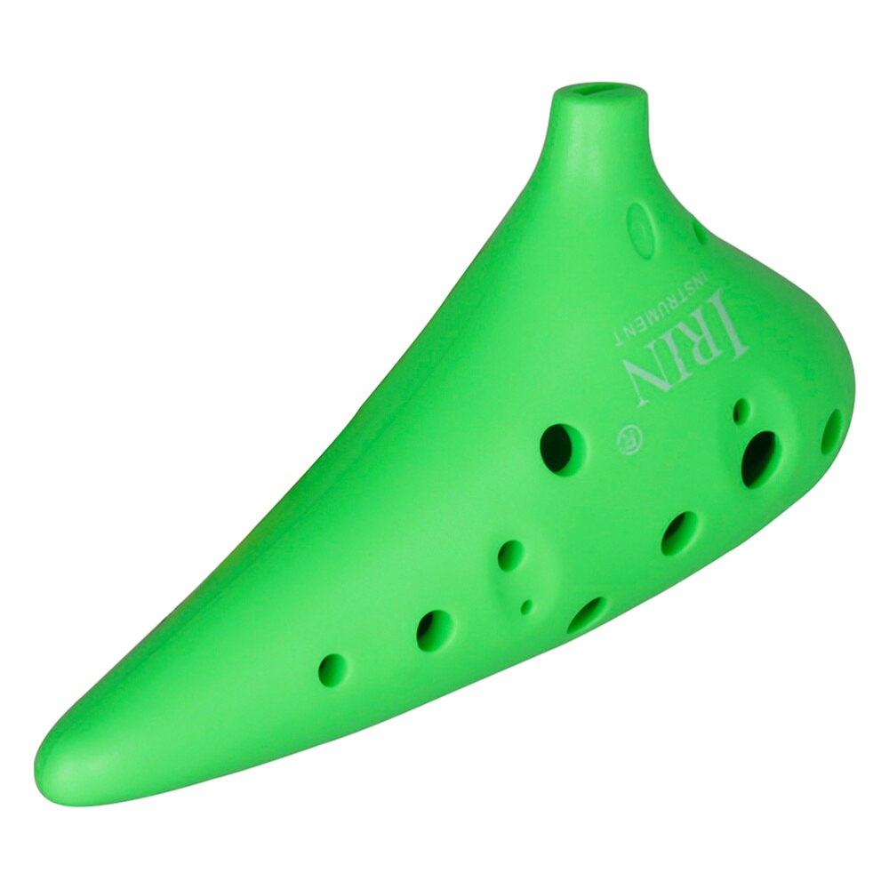 12 Gaten C Ocarina Muziekinstrument Met Opbergtas Abs Materiaal Ocarina Klassieke Ocarina Alto C Abs Ocarina Voor Beginner (Groen: Green