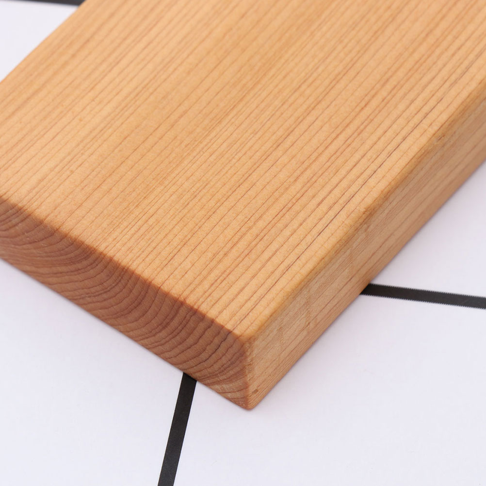 4 Pcs Wood Blocks Multi-purpose Thicken Smooth Surface Blocks Wood Cutout Wood Craft for Hanging Pendant Decoration