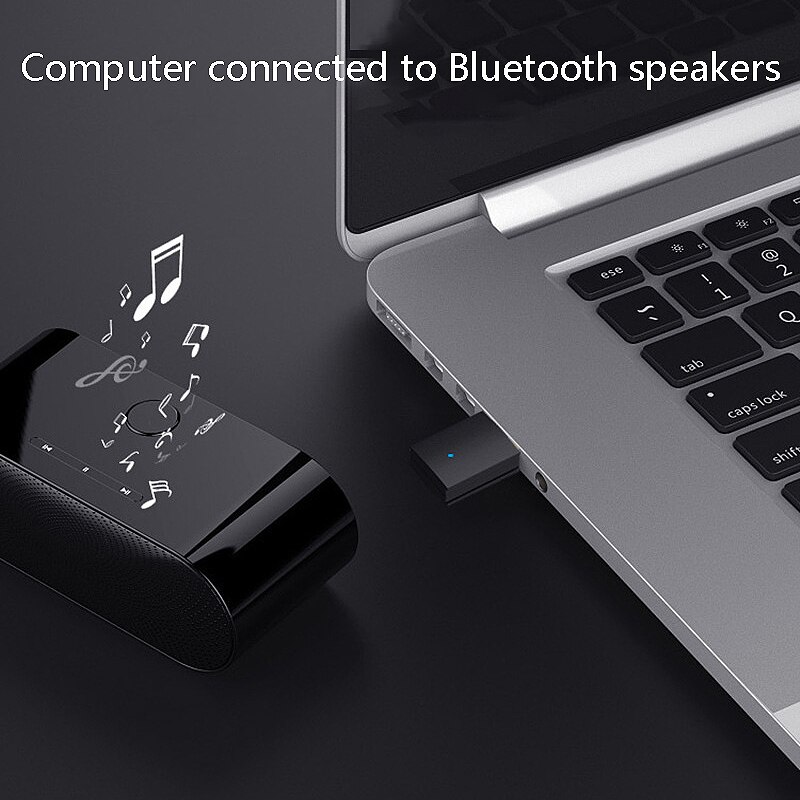 Bluetooth 5.0 o Transmitter Mini USB 3.5mm AUX Jack Stereo Music Wireless Bluetooth Adapter for TV PC Car Speaker