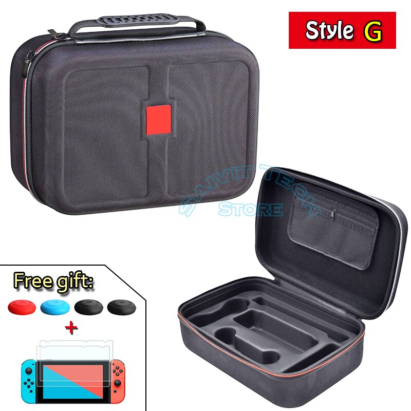 For Nintend Switch EVA Travel Bag NS Carrying Storage Case Cover Protector Hard Shell for Nintendo Switch Games Accessories: Style G