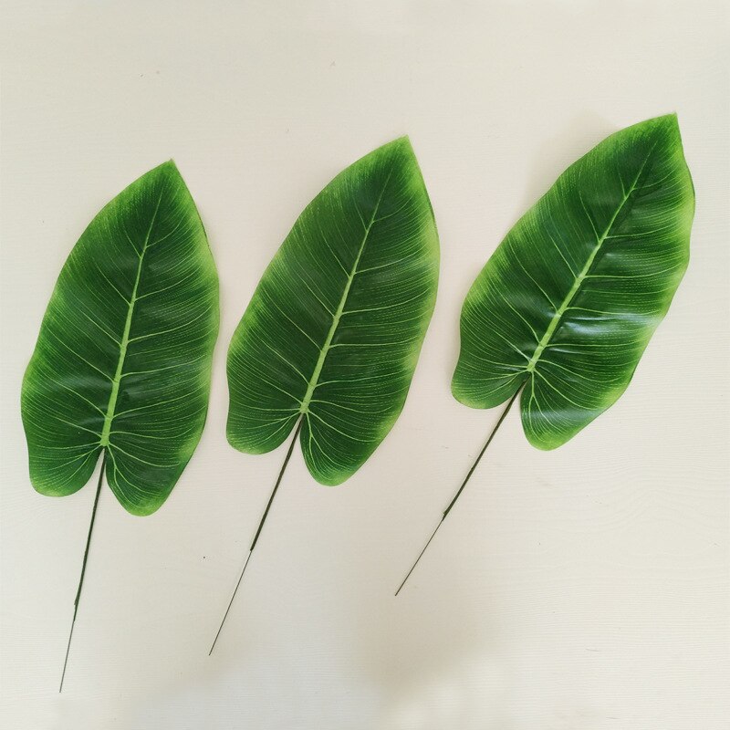 Single piece spring leaf European home decoration flower high simulation plant green plant wall canna leaf 35FP11