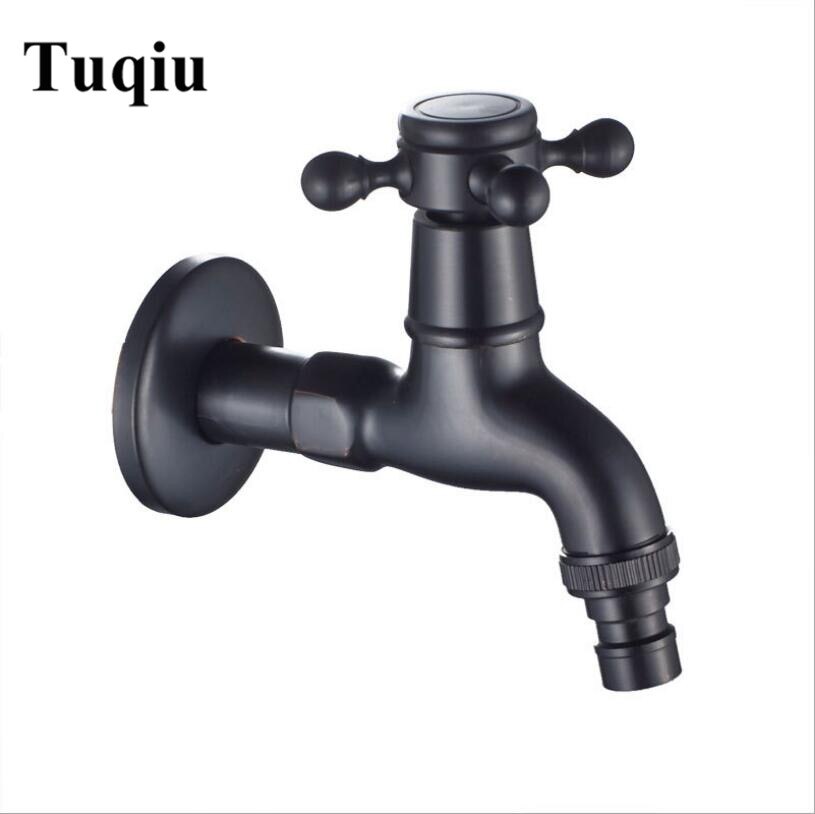 Grifo de bronce antiguo/negro para exteriores, pulido al aceite, grifo de jardín, grifo de baño, grifo de lavadora/fregona,: black oil brushed 3