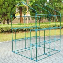 Mini cubierta de invernadero de plástico PVC para jardín, plantas al aire libre, cubierta de casa para cultivo de flores, ventanas enrollables sin marco