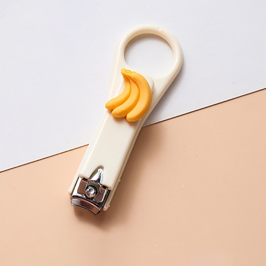 1pc leuke cartoon nagelknippers, kleurrijke kindernagelschaartjes, pedicure, teennagels, beauty manicure-instrumenten: Banaan