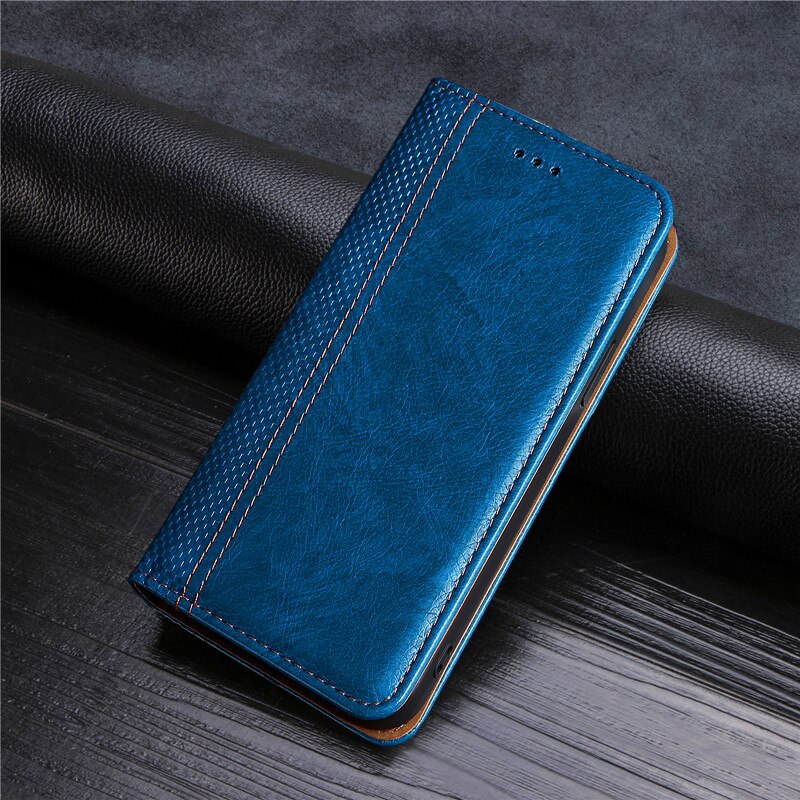 Voor Sony Xperia 5 Iii Flip Case Cover Luxe Lederen Fundas Voor Sony Xperia 5 Iii Case Back Skin Pouch coque Zakken Capa Portemonnee: Sky Blue(5)