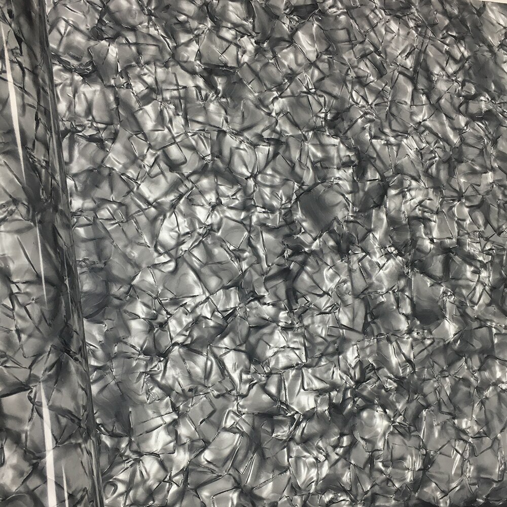 Drum Wrap 16" x 60" 0.50mm Grey Pearl Big Pattern Celluloid Sheet Musical Instrument Deco Sheet