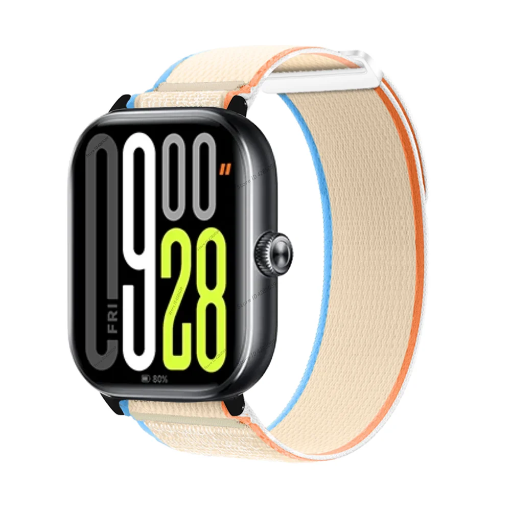 Nylon Loop Strap For Xiaomi Redmi Watch 5 Watch 4 Wristband Sport Breathable Bracelet For Mi band 9 Pro/8 Pro band Accessories