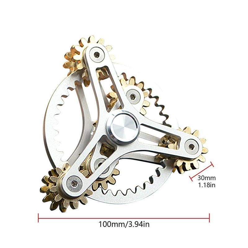 Advanced Dearing Turntable Gear Linkage Manual Rotating Hand Casual Game Spinner Decompression Top Toy Spinner B3L3