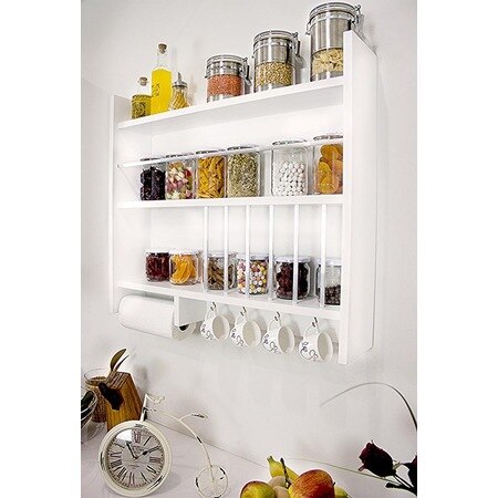 Houten Keuken Rek Terek Spice Set Boter