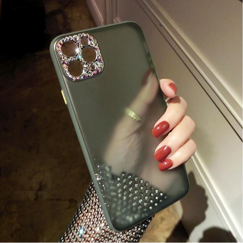 Beautiful Rhinestone Phone case For iPhone 11 Pro Max Diamond Camera Lens cover cases